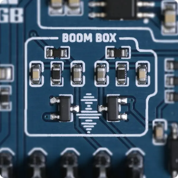 The Boom Box on the board