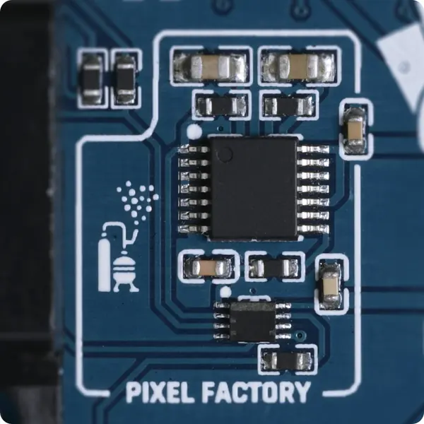 The Pixel Factory on the board
