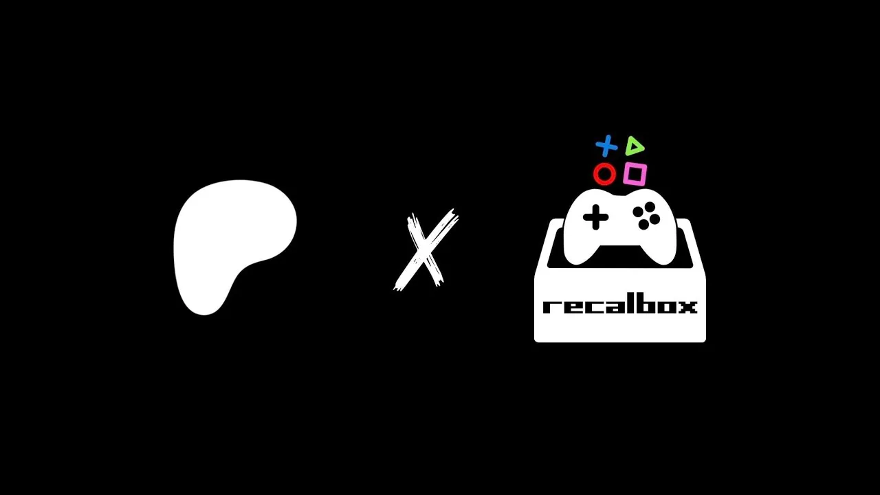 The Patreon logo beside the Recalbox logo