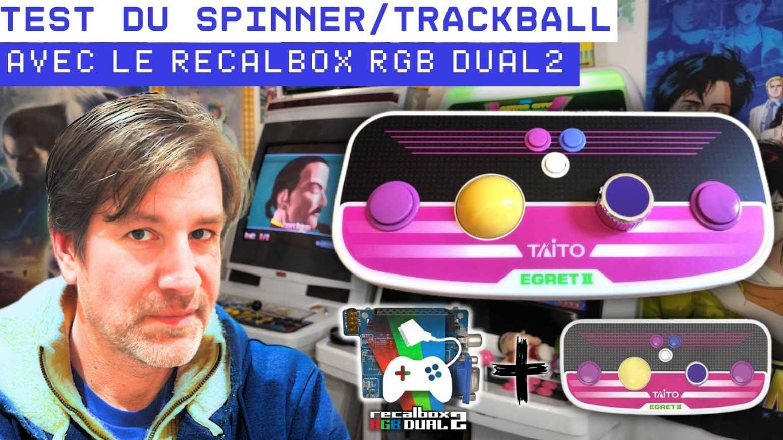 Video: The Taito Egret Mini 2 Panel (Spinner and Trackball) compatible with Recalbox