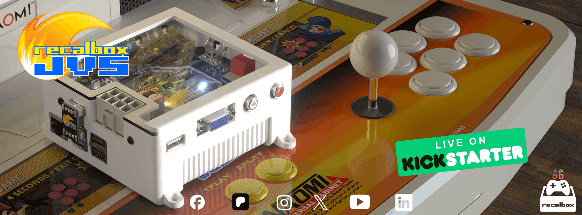 Join us on Twitch this Saturday, July 4, for the Recalbox JVS Kickstarter grand finale!