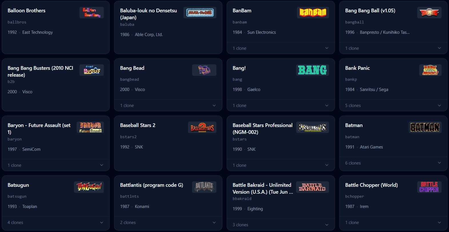 Recalbox MAME DB : la base de données arcade qu'il vous faut