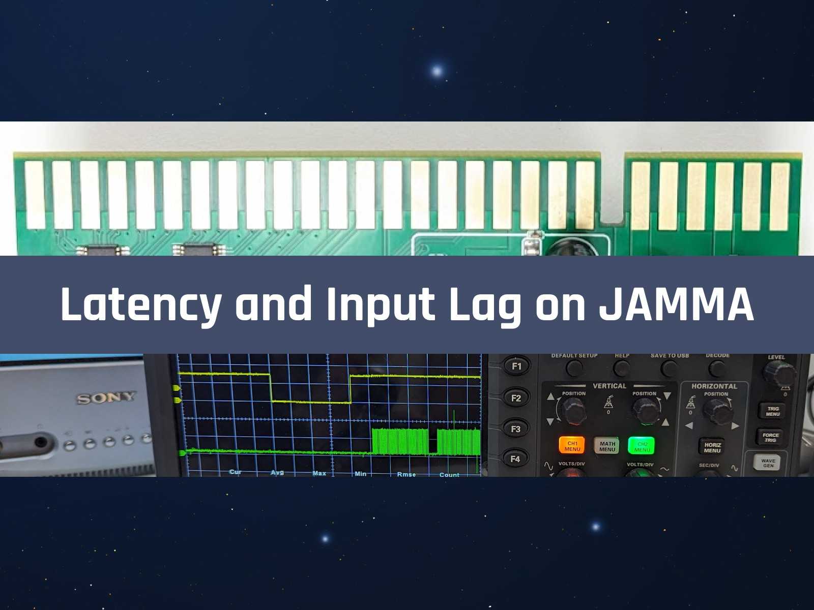 Latency and Input Lag on JAMMA Arcade