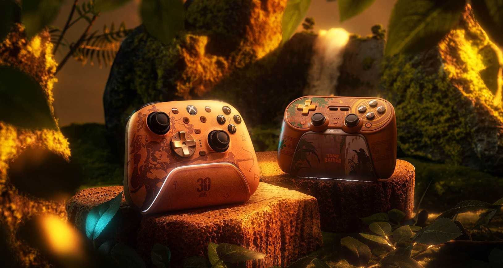 8BitDo célèbre les 30 ans de Tomb Raider avec deux manettes en édition spéciale
