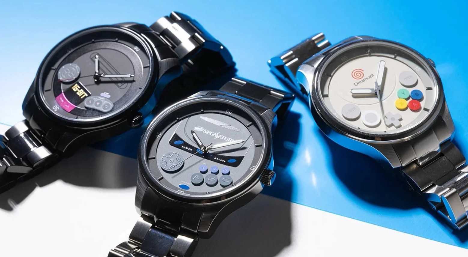 Sega ressort ses Sega brings back its iconic consoles... on your wrist, with three retro watchescultes... au poignet, avec trois montres rétro