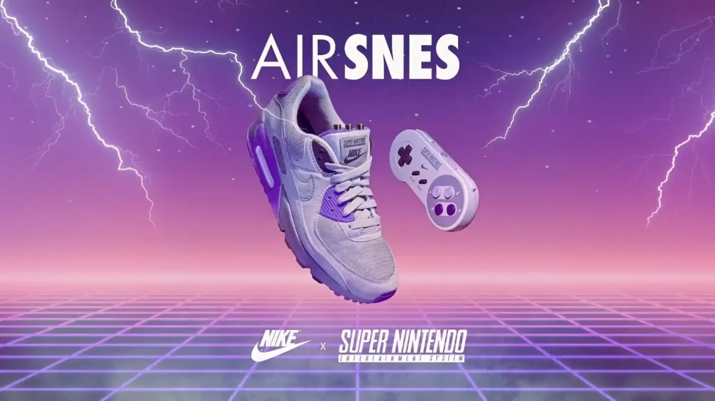 Nike Air Max 90 transformed into a functional Super Nintendo