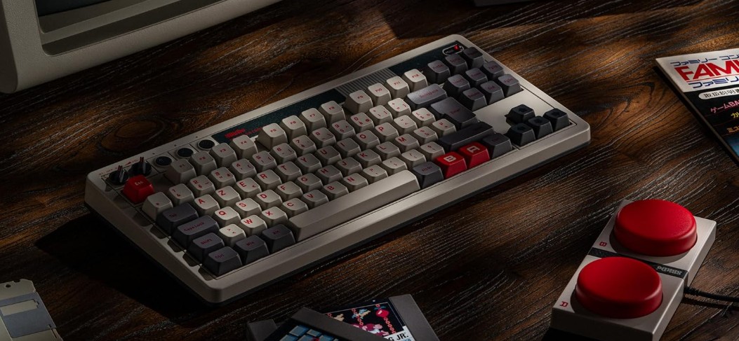 Clavier Mécanique Rétro 8Bitdo - 87 Touches - Bluetooth/2.4G