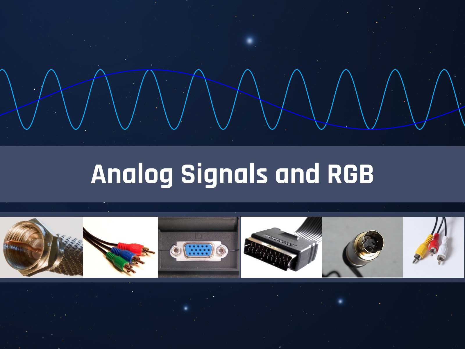 Analog signals, RGB and Recalbox