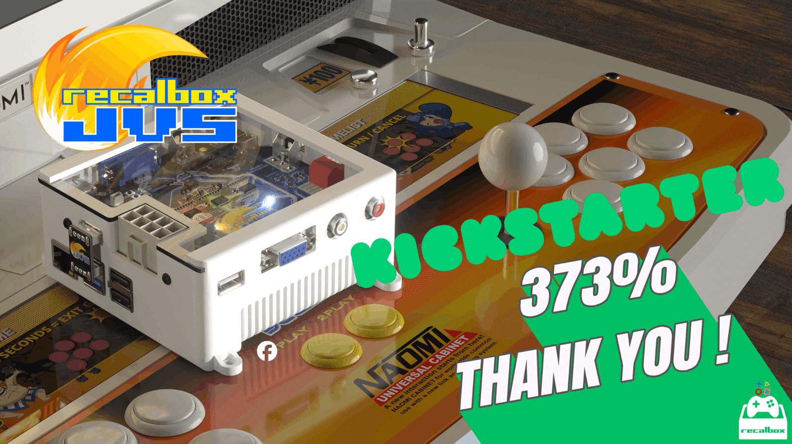 Recalbox JVS: Kickstarter Funded at Over 370% — Thank You!