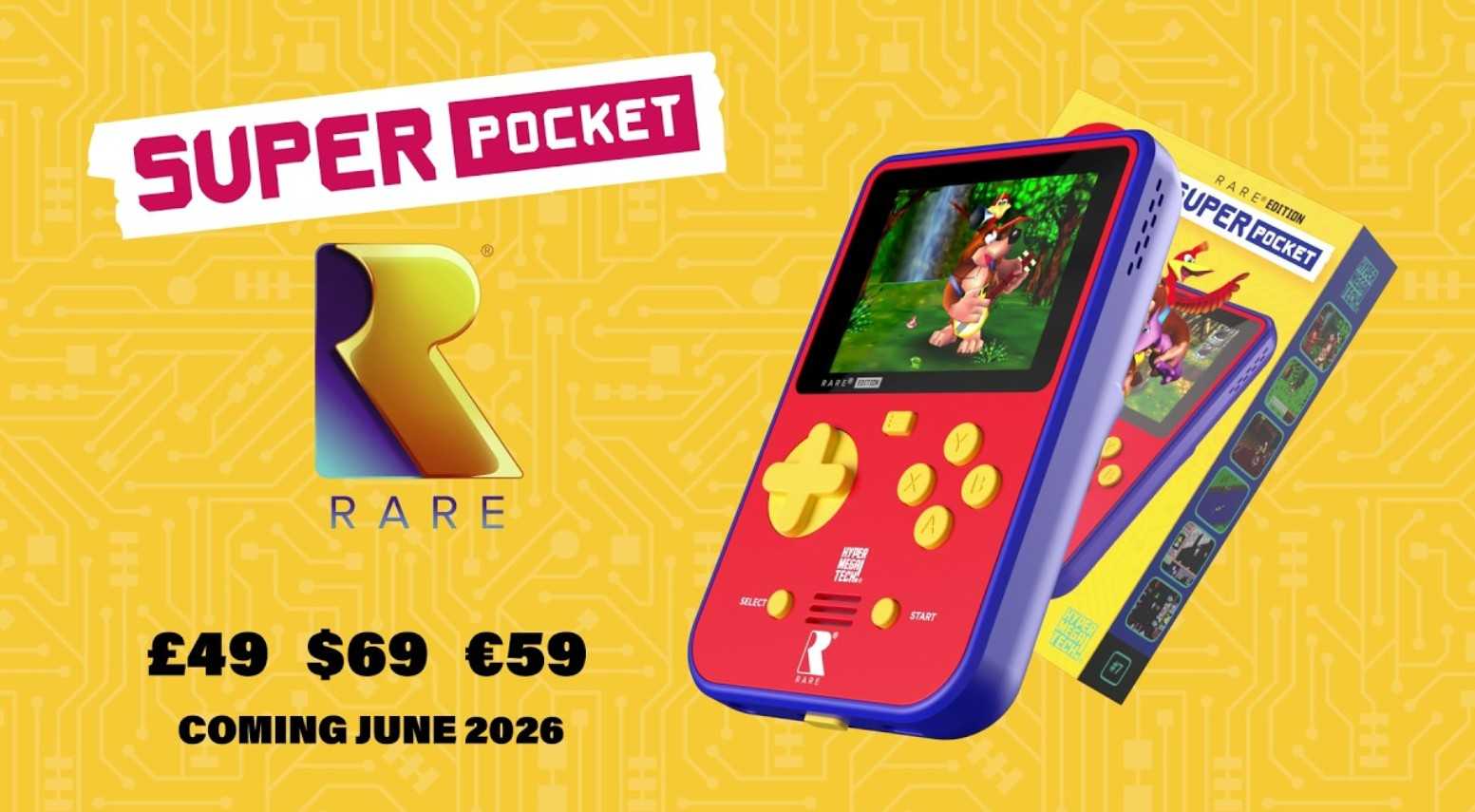 Banjo-Kazooie arrives in handheld form with the Super Pocket Rare Edition