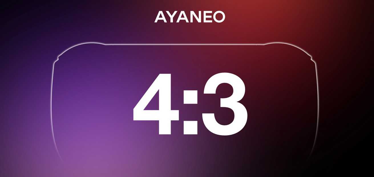 AYANEO tease Code R : Une console portable rétro 4:3