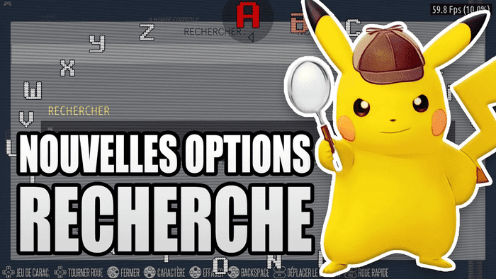 Recalbox 10: nouvelles options de recherche !