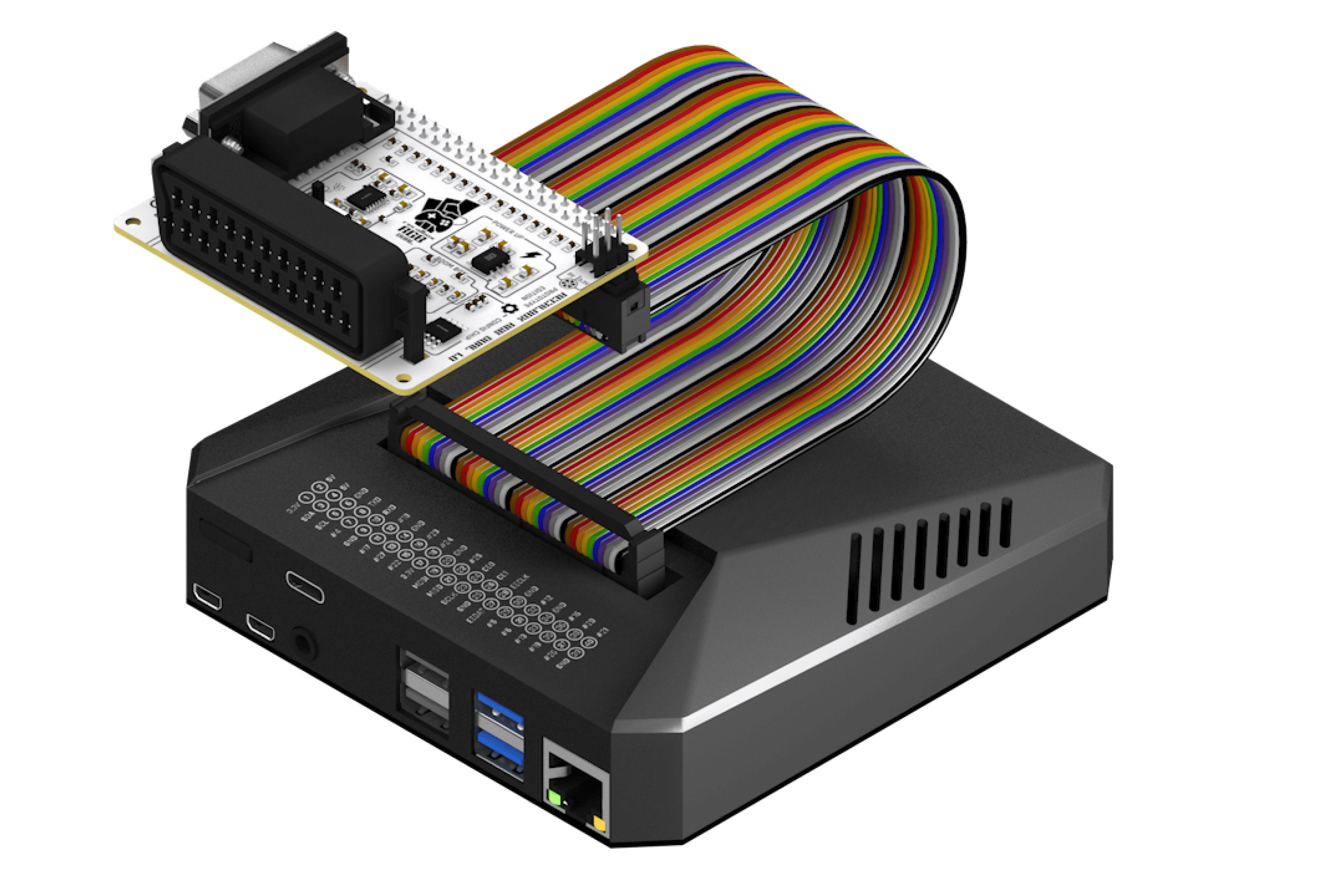 Connect with gpio extender on an argon one with extender